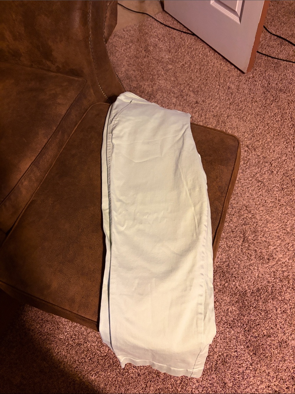 a new day Light Cream Cropped Pants